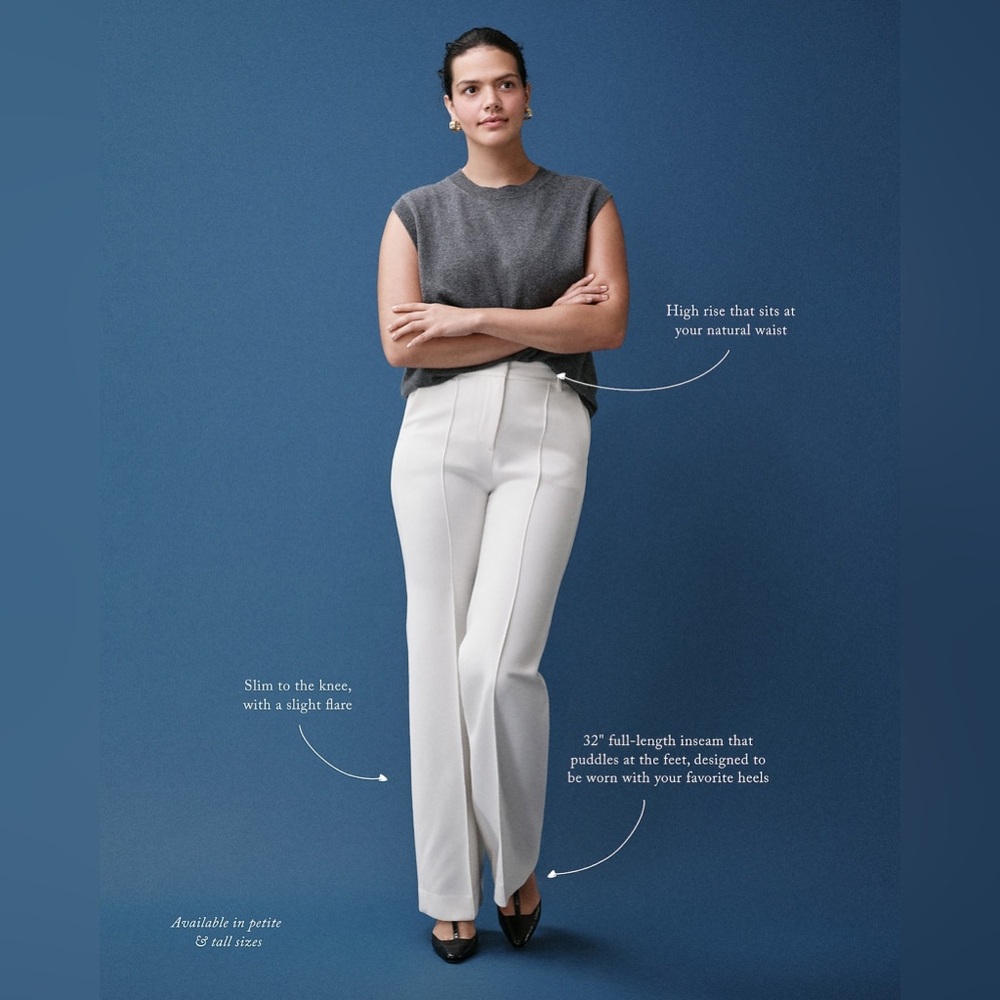 NWT J. Crew Carreman Natalia Pant in Four-Season Stretch Camel 4 - Picture 4 of 14
